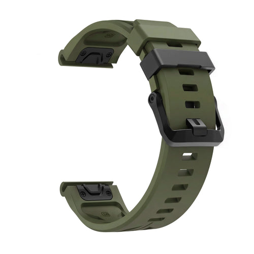 Bracelet silicone race Garmin Forerunner 955 (vert militaire)