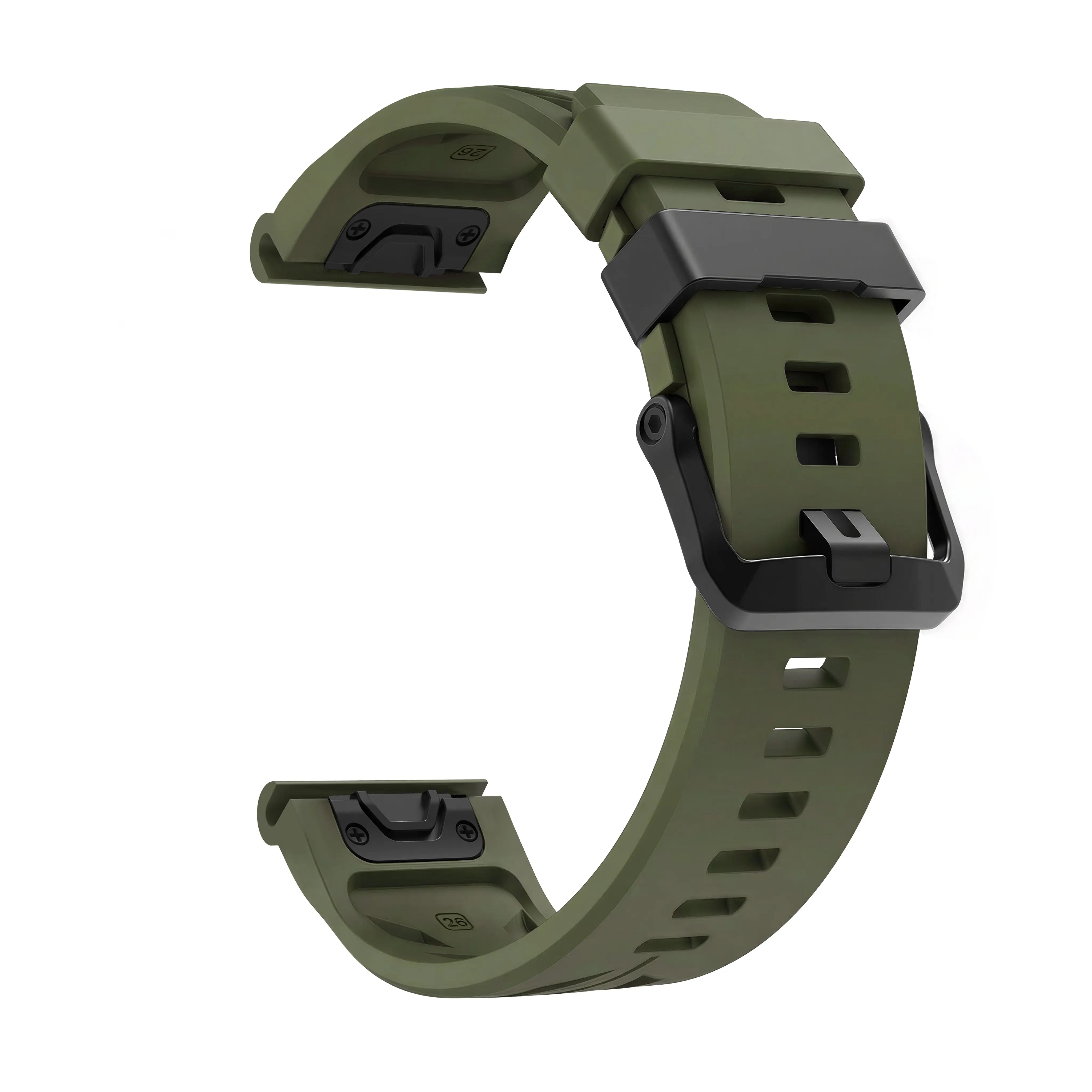 Bracelet silicone race Garmin Forerunner 955 (vert militaire)