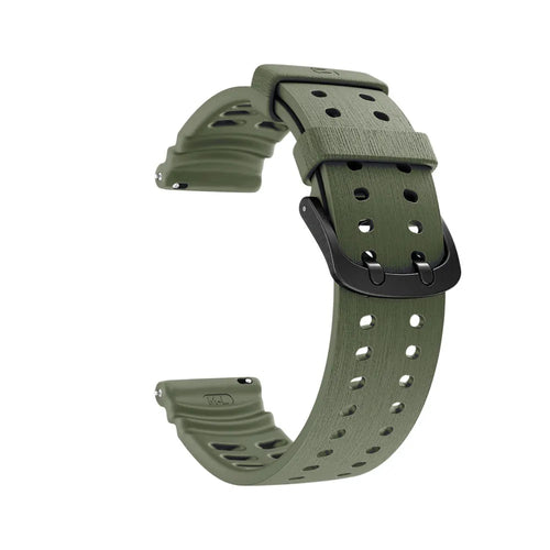 Bracelet silicone grain Polar Street X (vert militaire)