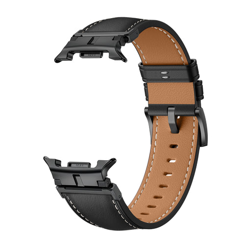 Bracelet cuir premium Samsung Galaxy Watch 9 - 44mm (noir)