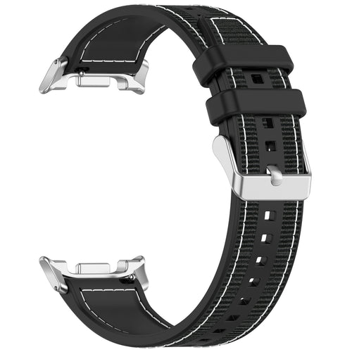 Bracelet nylon hybride Samsung Galaxy Watch 9 - 40mm (noir)