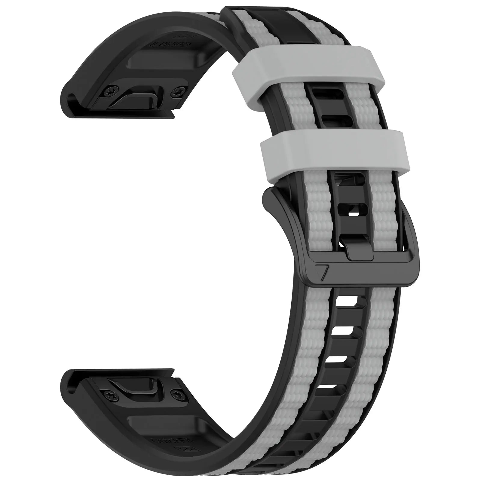Bracelet sport grain Garmin Quatix 8 Pro - 47mm (noir/gris)