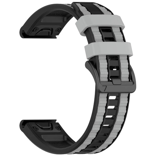 Bracelet sport grain Garmin Enduro 1/2/3 (noir/gris)