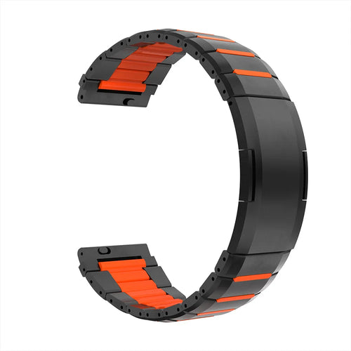 Bracelet acier hybride 'One Push' Polar Vantage M3 (noir/orange)