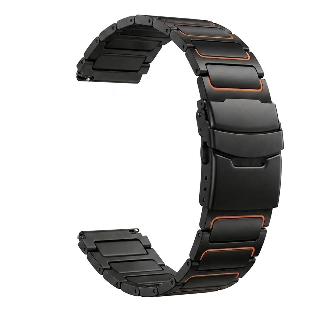 OnePlus Watch Turtle Titanium Strap (Black/Orange)