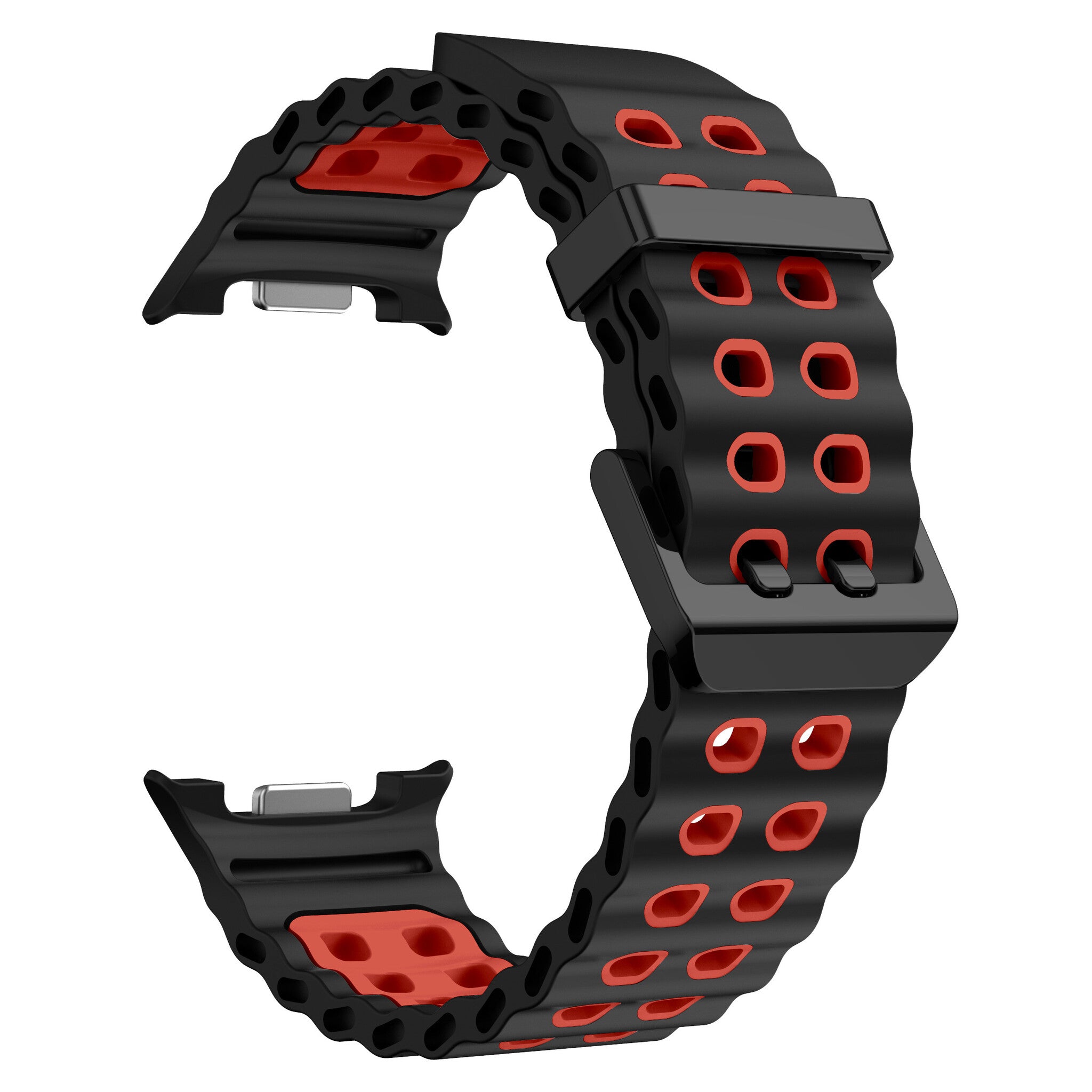Bracelet Ocean Samsung Galaxy Watch 9 - 44mm (noir/rouge)