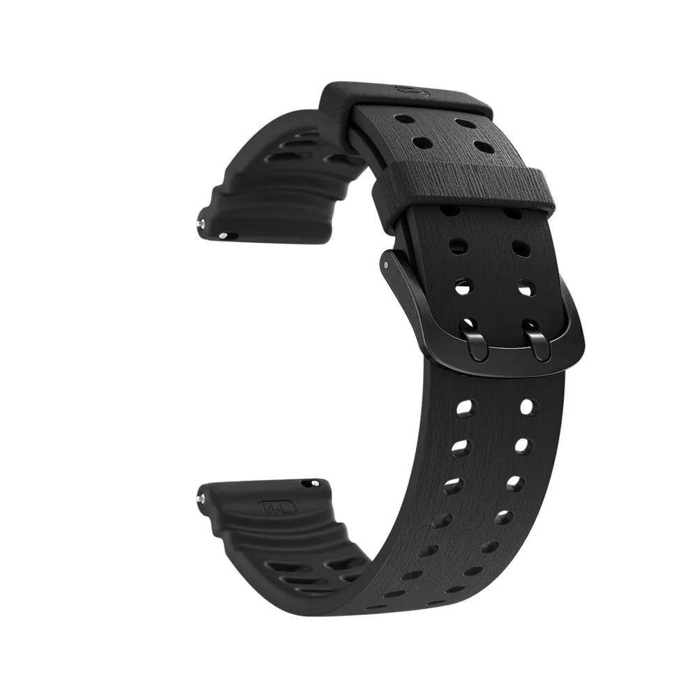 Bracelet silicone grain Polar Grit X (noir)