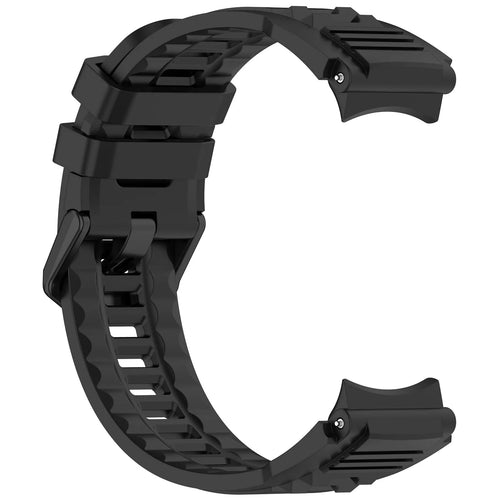 Silicone Strap, black, without a watch, 3/4 front view