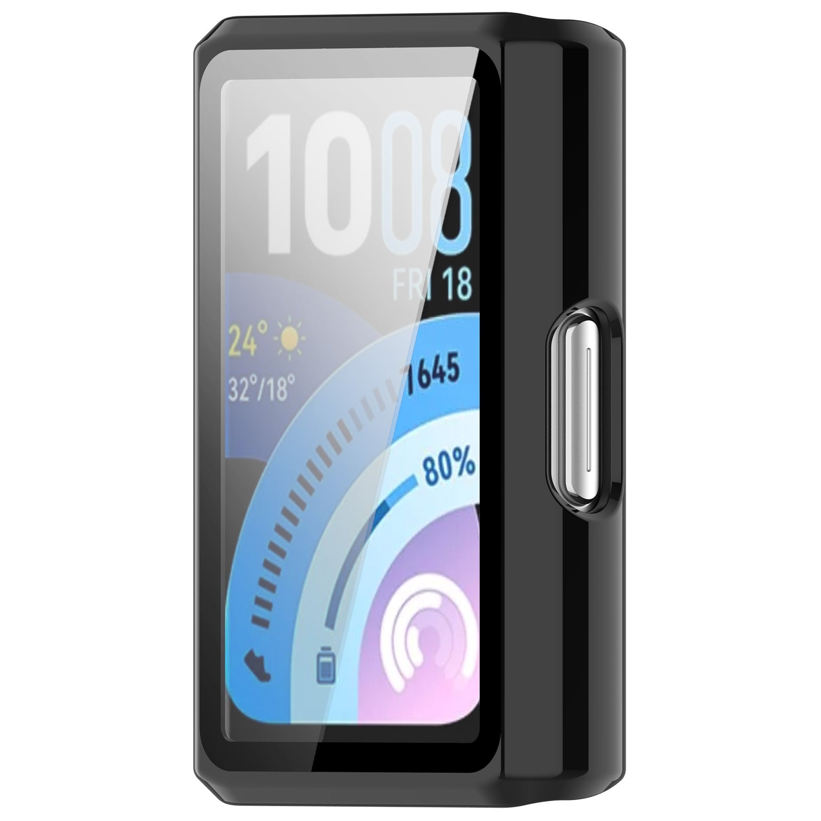 Coque Pro PC en verre Pro Huawei Band 11 (noir)