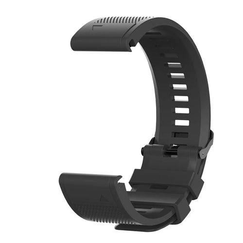 Silicone Strap, black, without a watch, 3/4 front view