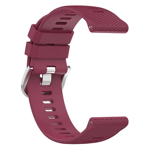 Coros Apex 4 - 42mm Silicone Strap (Wine Red)