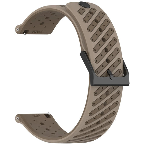 ICE Smart 2.0 Rectangular 1.96 Striped Silicone Strap (Brown)