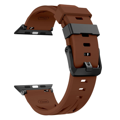 Bracelet silicone race Apple Watch (marron)
