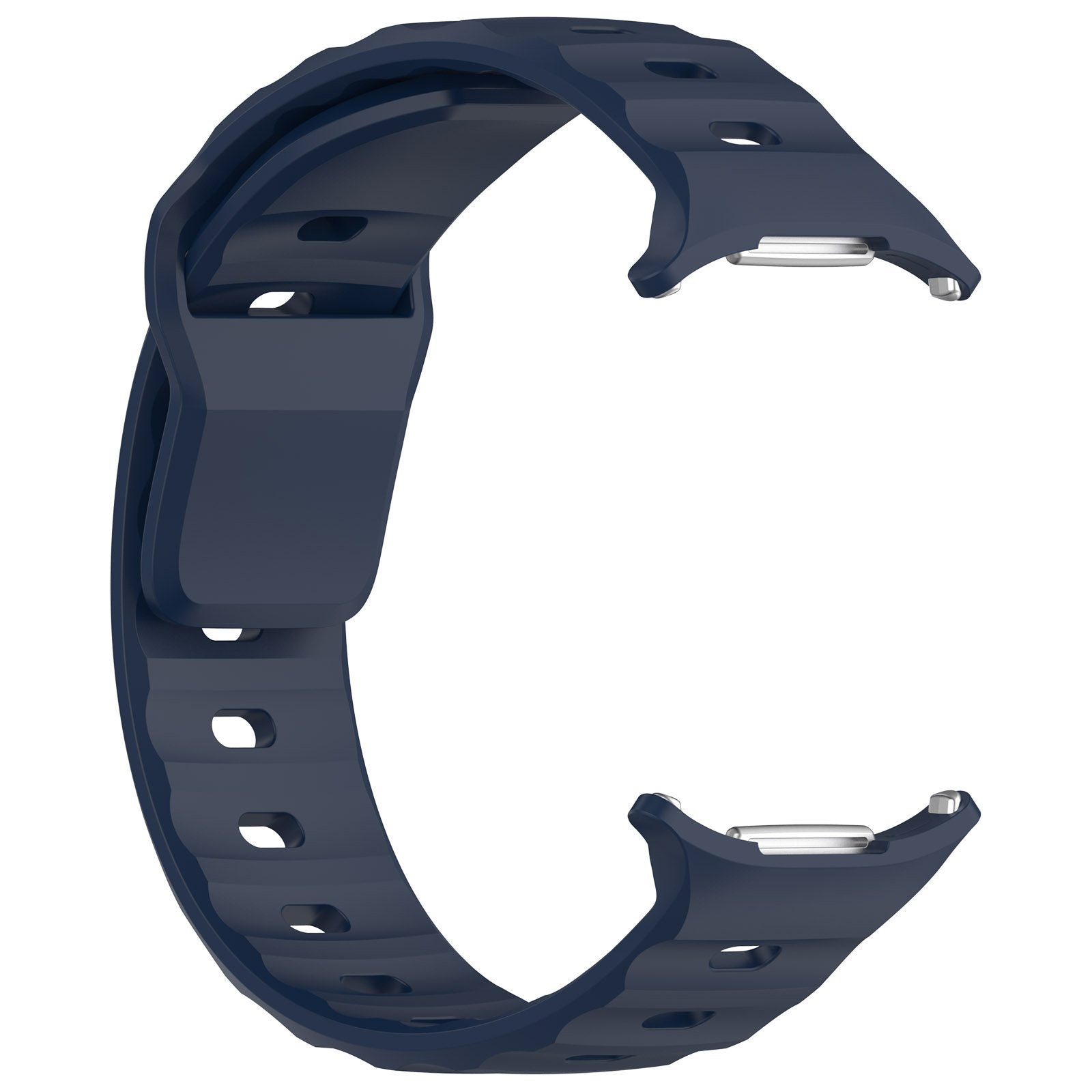 Outdoor Silicone Strap, dark blue, without a watch, 3/4 front view