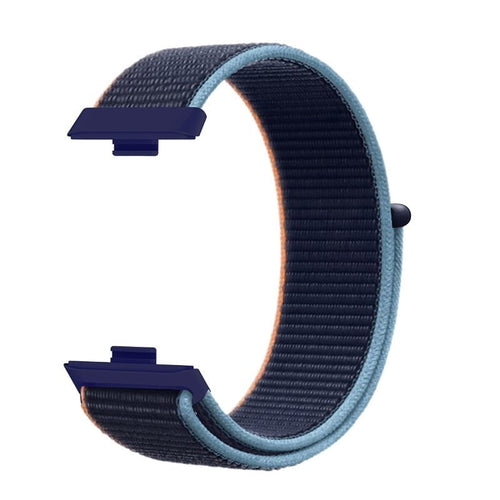 Bracelet nylon Classic Huawei Watch Fit 4 (bleu foncé)