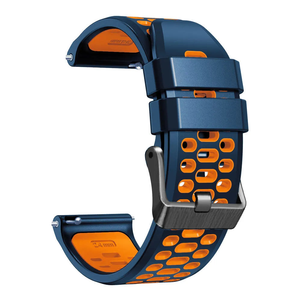 Bracelet sport avec boucle TicWatch Pro 5 Enduro (bleu/orange)