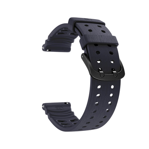 Polar Grit X Pro Silicone Grain Strap (Dark Blue)