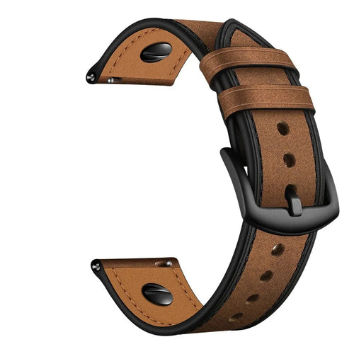Bracelet cuir vissé OnePlus Watch 3 (noir)