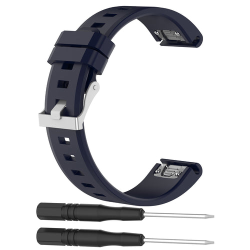 Bracelet silicone brillant Garmin Approach S70 - 42mm (bleu foncé)
