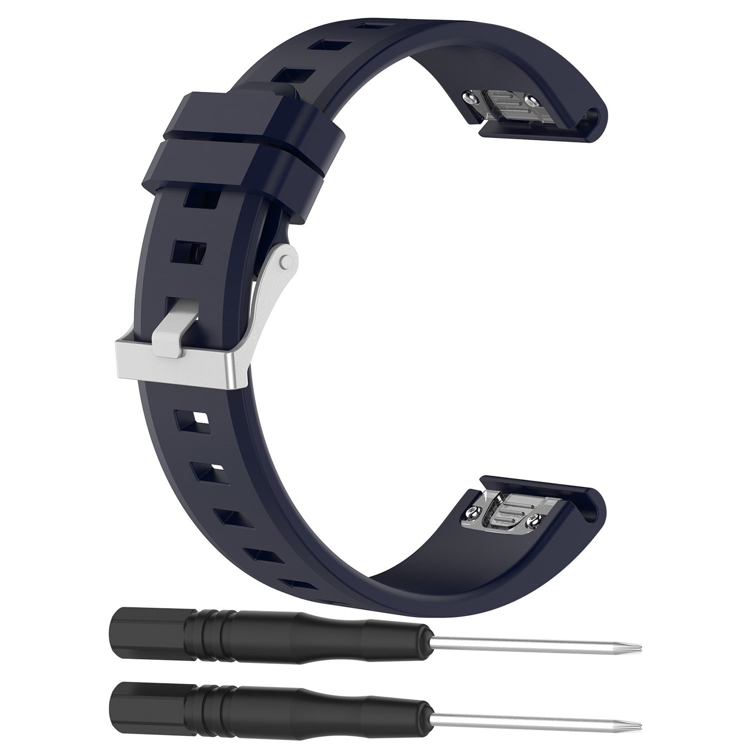 Bracelet silicone brillant Garmin Approach S70 - 42mm (bleu foncé)
