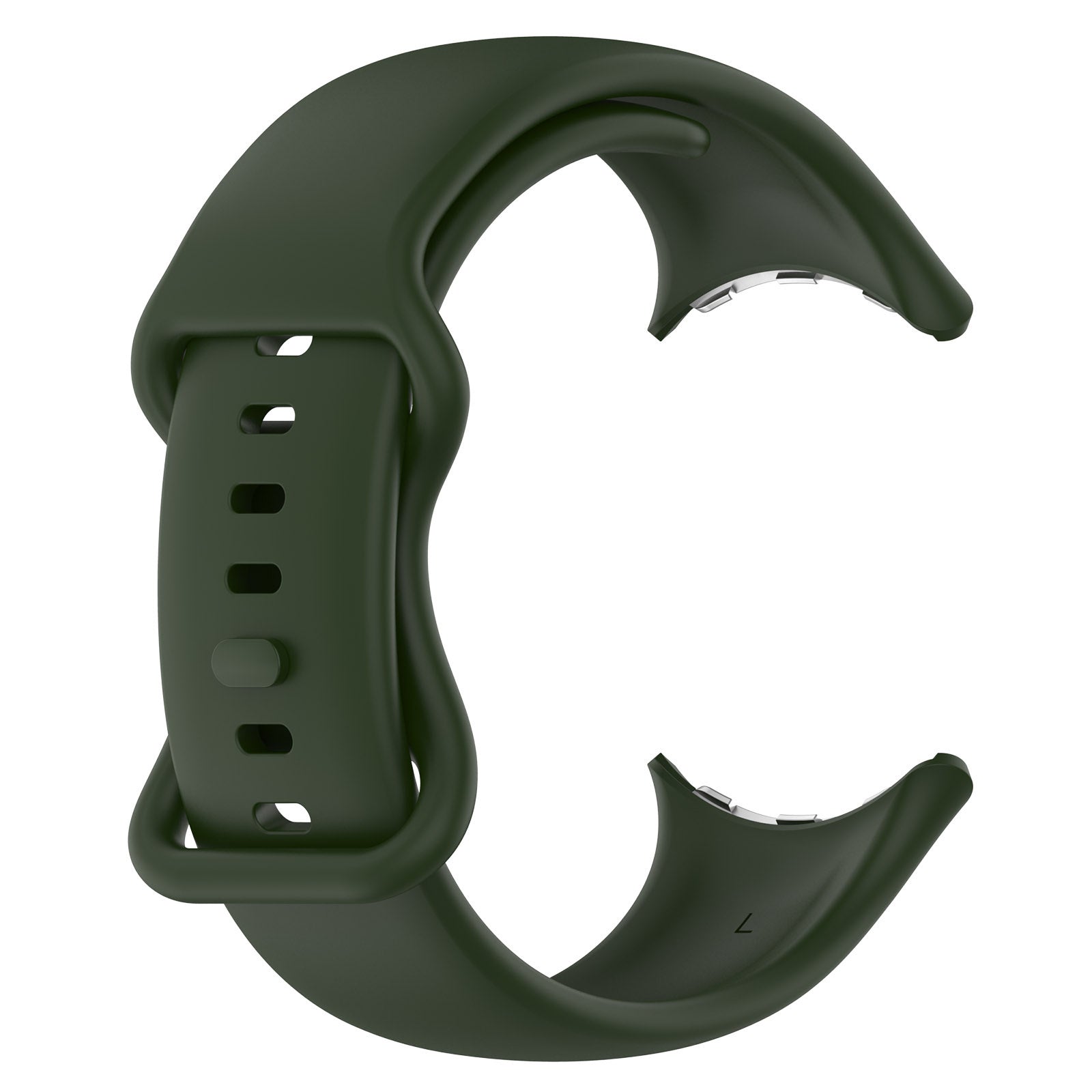 Bracelet silicone classique Google Pixel Watch 4 - 45mm (vert foncé)
