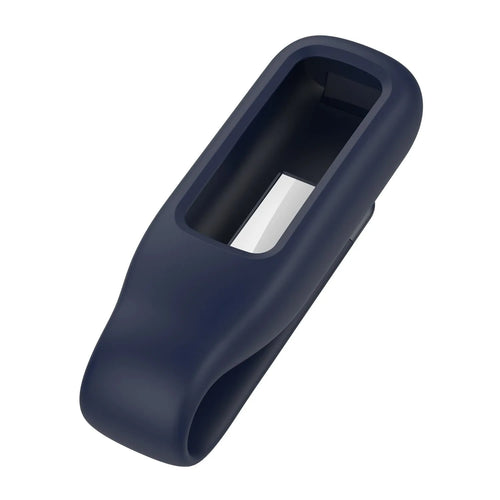 Silicone Clip, dark blue, without a watch, 3/4 front view
