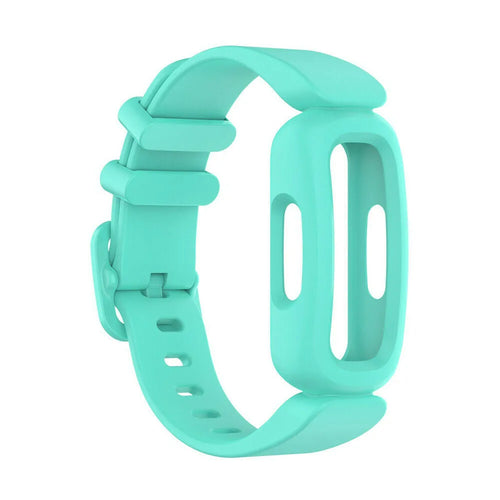 Silicone Strap, aqua, without a watch, 3/4 front view