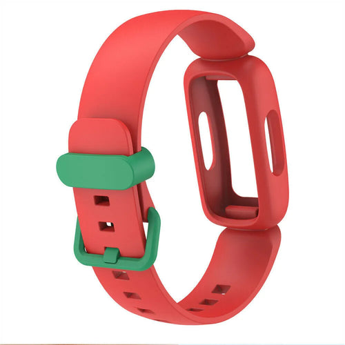 Silicone Strap, red/green, without a watch, 3/4 front view