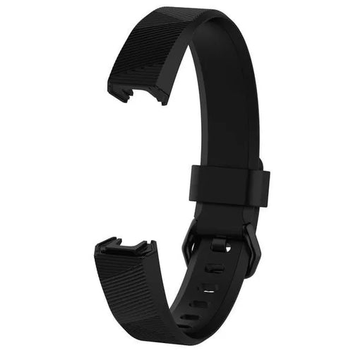 Silicone Strap, black, without a watch, 3/4 front view