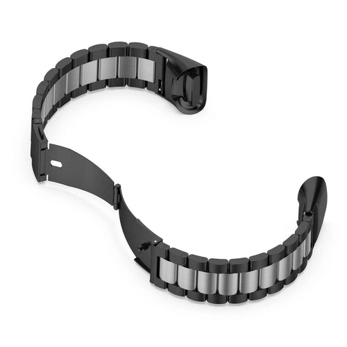 Steel Strap, black/silver, without a watch, 3/4 front view