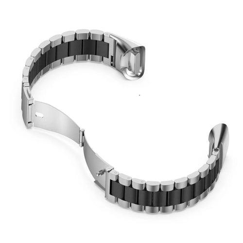 Steel Strap, silver/black, without a watch, 3/4 front view