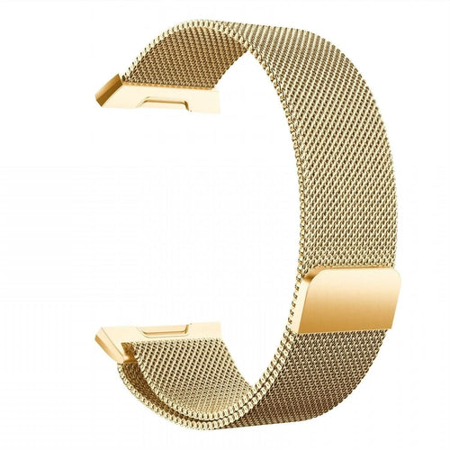 Milanese Strap, gold, without a watch, 3/4 front view