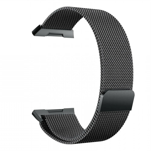 Milanese Strap, black, without a watch, 3/4 front view