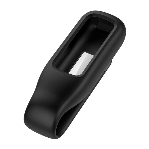 Silicone Clip, black, without a watch, 3/4 front view