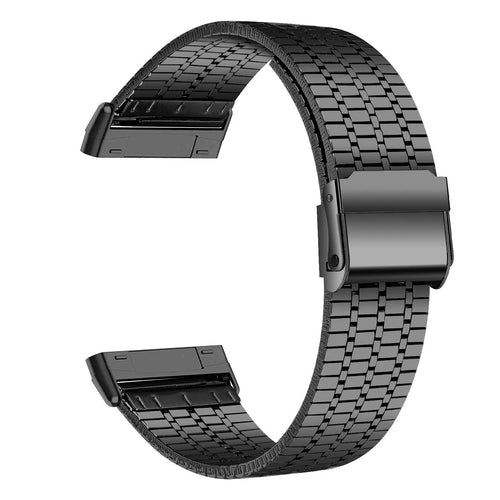 Fine Steel Strap, black, without a watch, 3/4 front view
