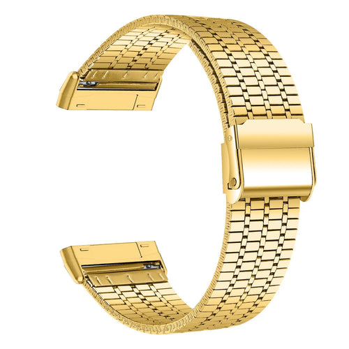 Fine Steel Strap, gold, without a watch, 3/4 front view