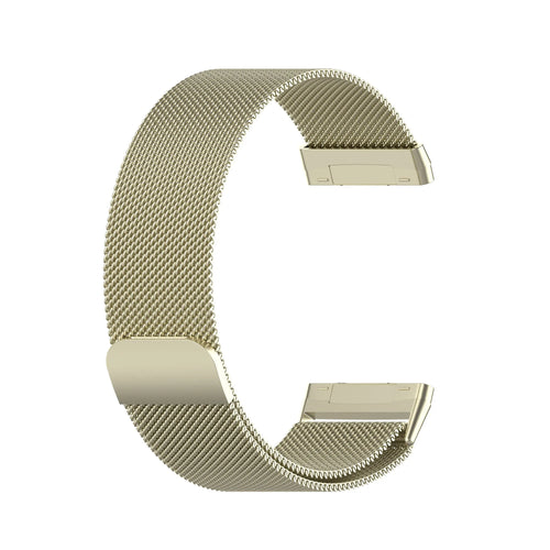 Milanese Strap, champagne, without a watch, 3/4 front view