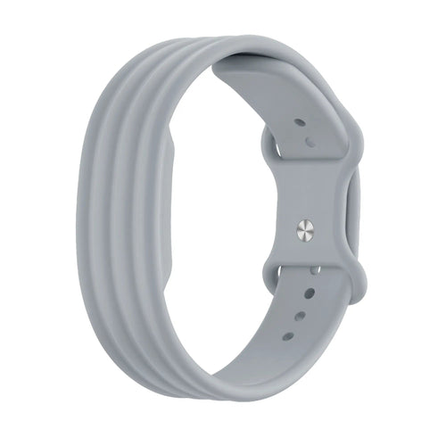 Silicone Strap 'Classic', grey, without a watch, 3/4 front view