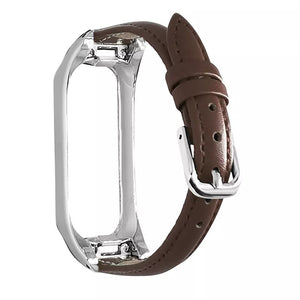 Leather Strap, brown, without a watch, 3/4 front view