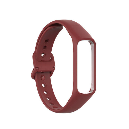 Silicone Strap, burgundy, without a watch, 3/4 front view
