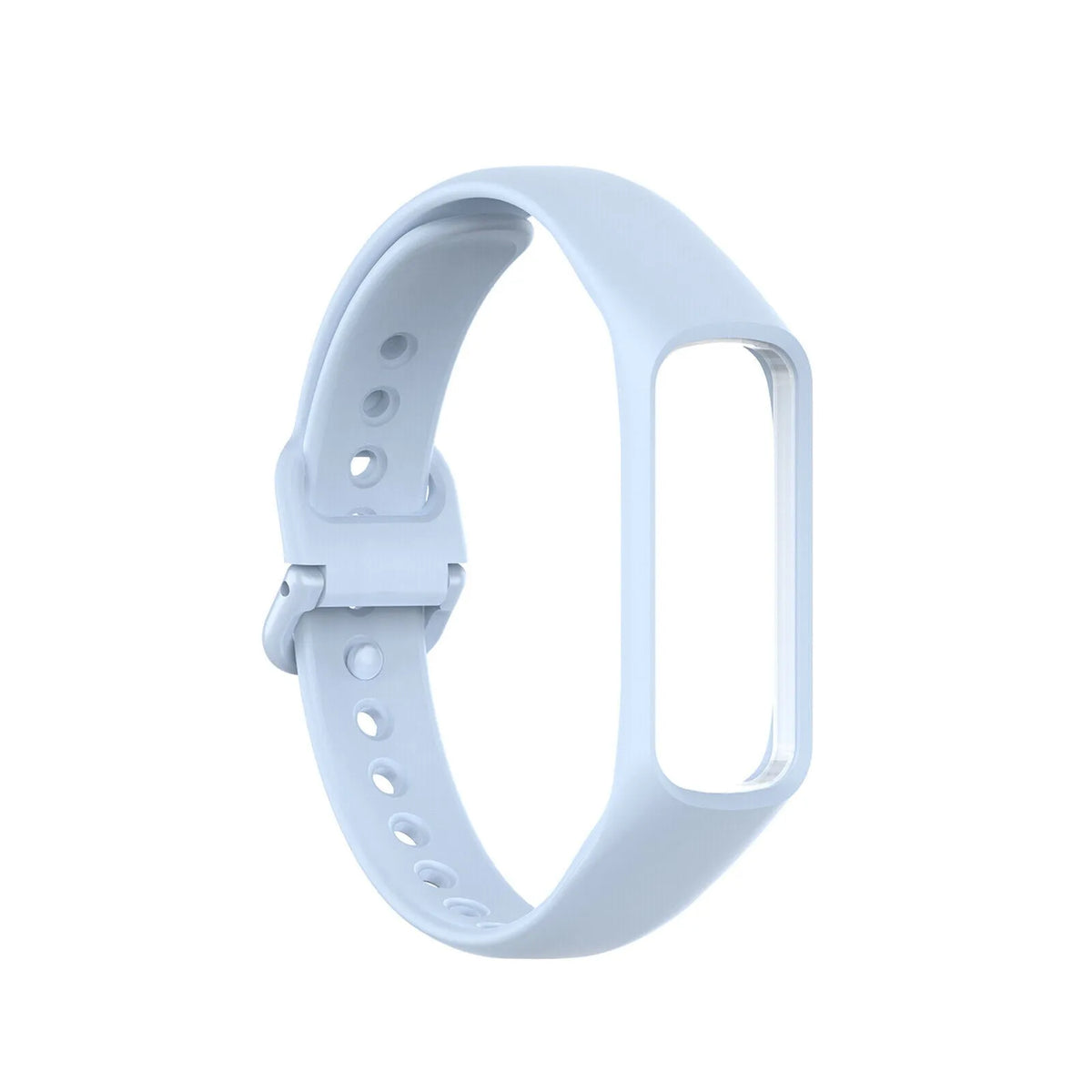 Silicone Strap, light blue, without a watch, 3/4 front view