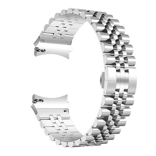 Jubilee Steel Strap, silver, without a watch, 3/4 front view