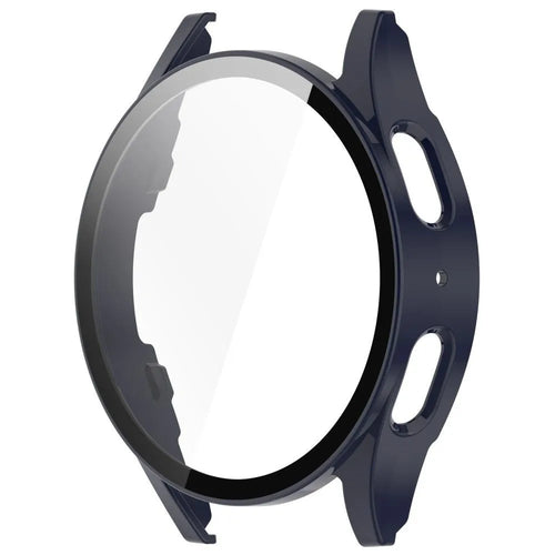Coque rigide avec verre Samsung Galaxy Watch 7 44mm (bleu foncé)