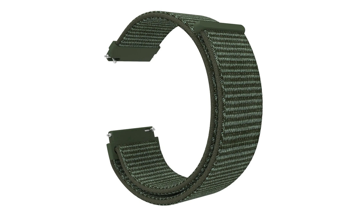 Nylon Strap, dark green, without a watch, 3/4 front view