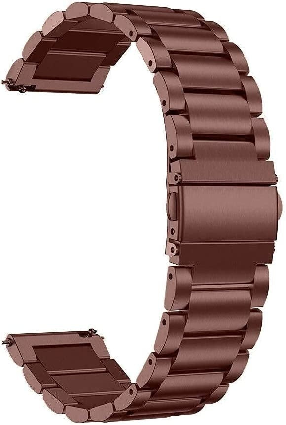 Bracelet acier Garmin Vivomove Luxe (brun bronze)