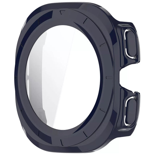 Coque rigide avec verre Samsung Galaxy Watch Ultra (bleu foncé)