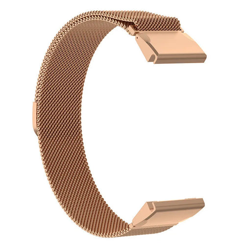 Milanese Strap, rose gold, without a watch, 3/4 front view