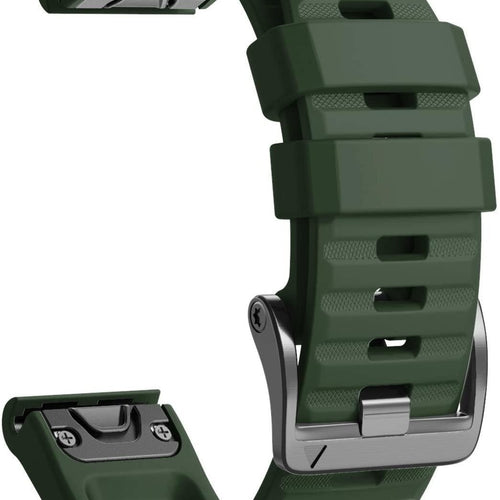 Bracelet silicone Garmin Tactix 7 Pro (vert foncé)