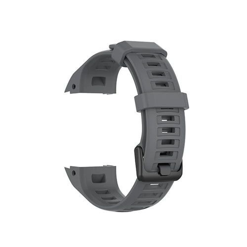 Silicone Strap, grey, without a watch, 3/4 front view