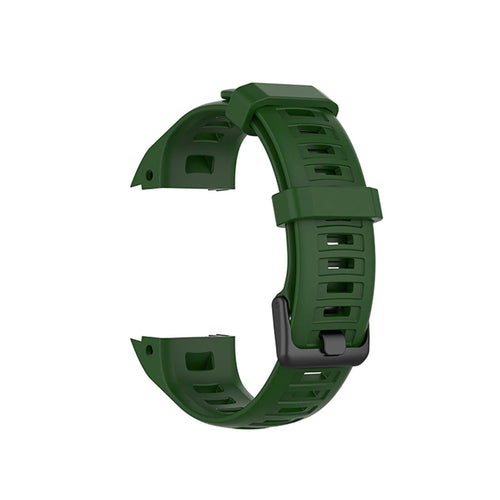 Silicone Strap, green, without a watch, 3/4 front view